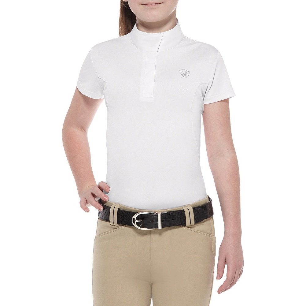 2025 Ariat Girls Aptos Show Shirt 10009461 - White